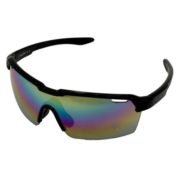 Timberland Sunglass Mens Black Plastic Shield, Multi Mirror Lens TU00020. 1T