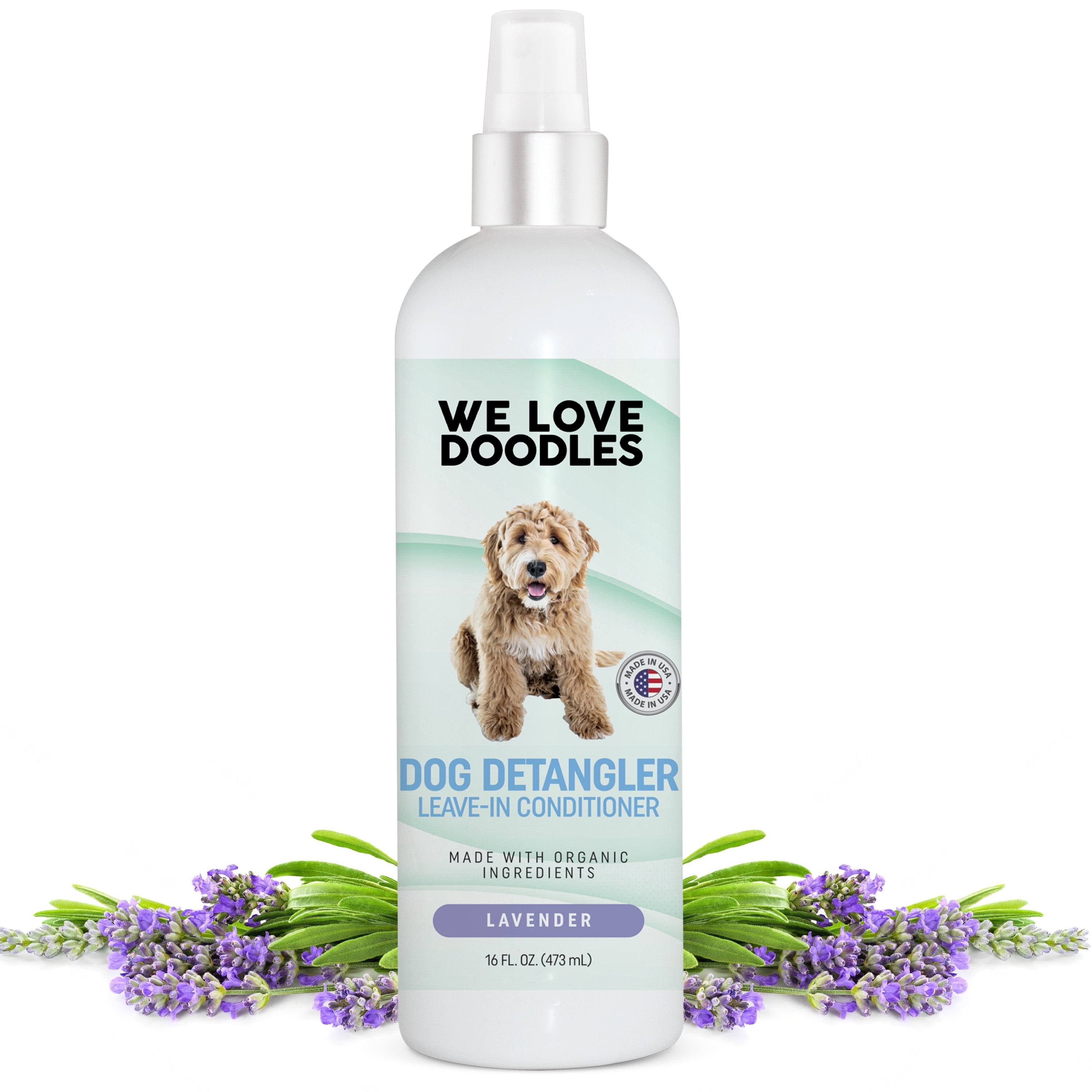 We Love Doodles Dog Detangler Spray Leavein Conditioner for Dogs
