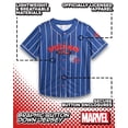 thumbnail image 2 of Camiseta de Béisbol Marvel Spider-Man para Hombre con Botones XL, 2 of 7