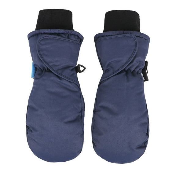 Kid's 3M Thinsulate Waterproof Winter Sports Snow Ski Mittens, Navy, Age2-3