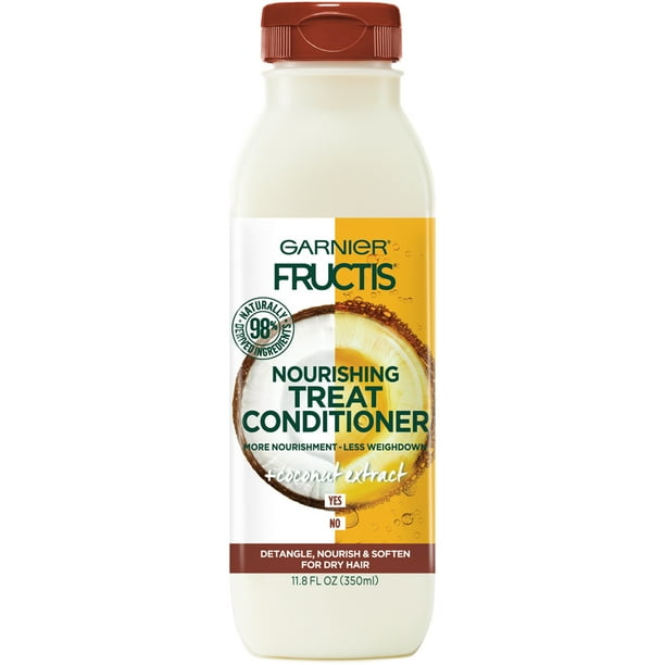 Garnier Fructis Nourishing Treat Conditioner, For Dry Hair, Coconut, 11