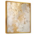 thumbnail image 2 of Designart "Effervescent Beige And Gold Imaginings" Abstract Floater Framed Wall Art Living Room, 2 of 5