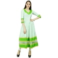 thumbnail image 1 of Phagun Kurta Anarkali en Coton à Imprimé Cachemire Kurti Ethnique Robe de Designer, 1 of 5
