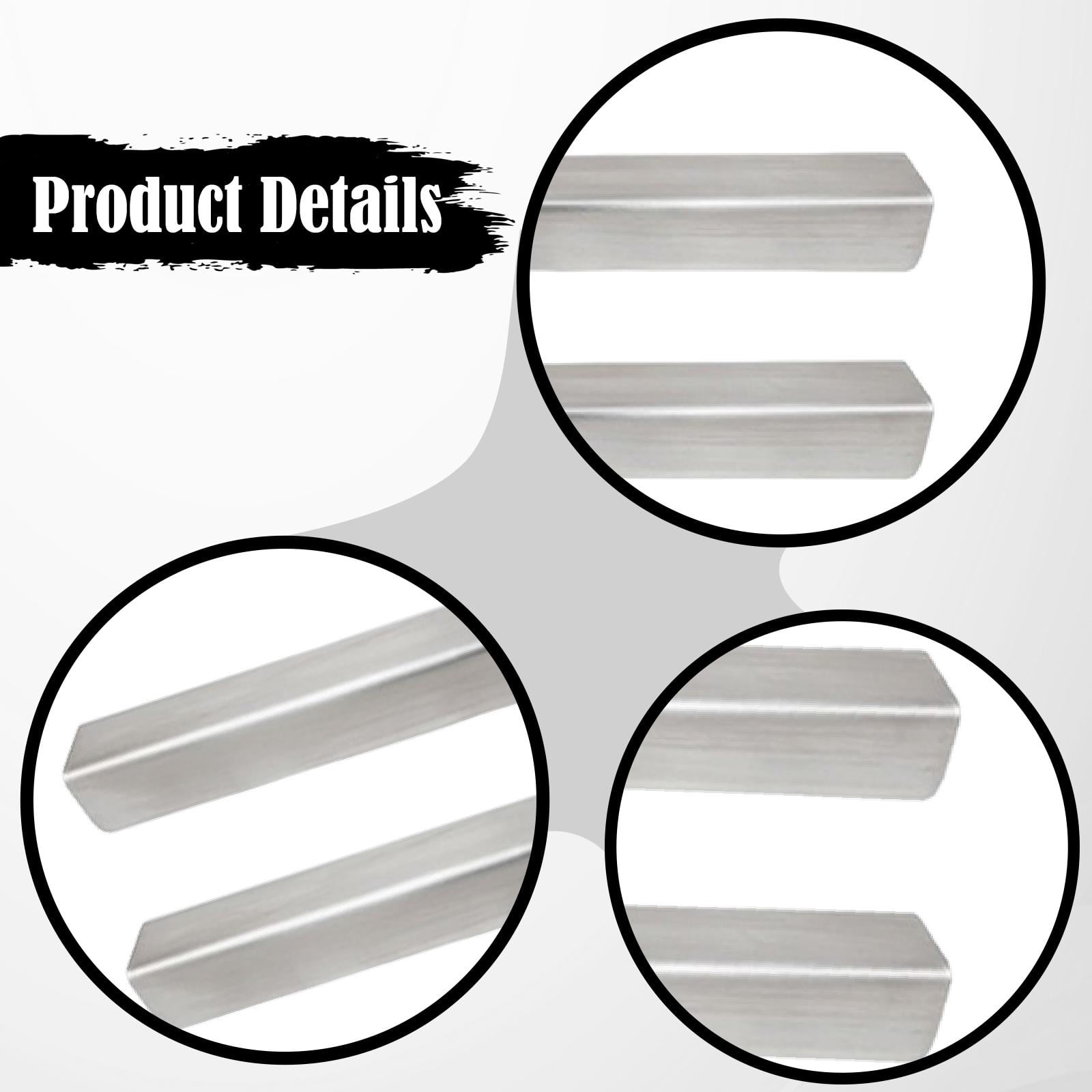 2 Pcs Slip on Edge Guard Cabinet Door Protectors Stainless Steel Construction for Home Office Baby Proofing