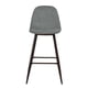 thumbnail image 3 of Conjunto de 2 Sillas de Bar de Cocina Interior Sin Brazos Gris, Bancos para Barra Respaldo Alto HOMEMAKE FURNITURE Clásico Minimalista, 3 of 8