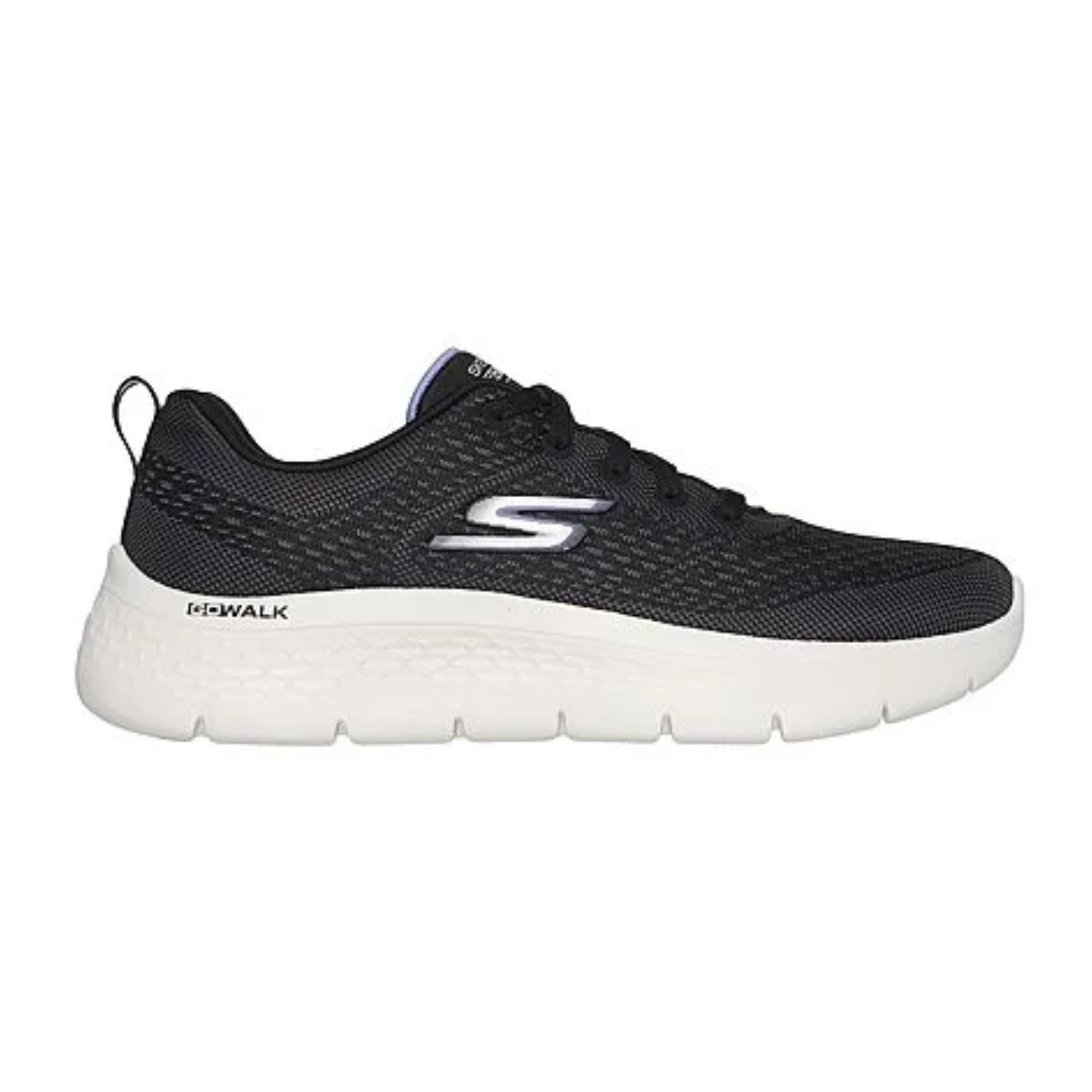 Tenis Skechers GO WALK Flex Negro con Blanco para Mujer 124830BKLV