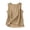 Khaki, variant on Paiwinds Women's Sleeveless Linen Blend Tank Top with Pocket, Casual Loose Fit Summer Blouse, Solid Color Round Neck Tunic Shirt