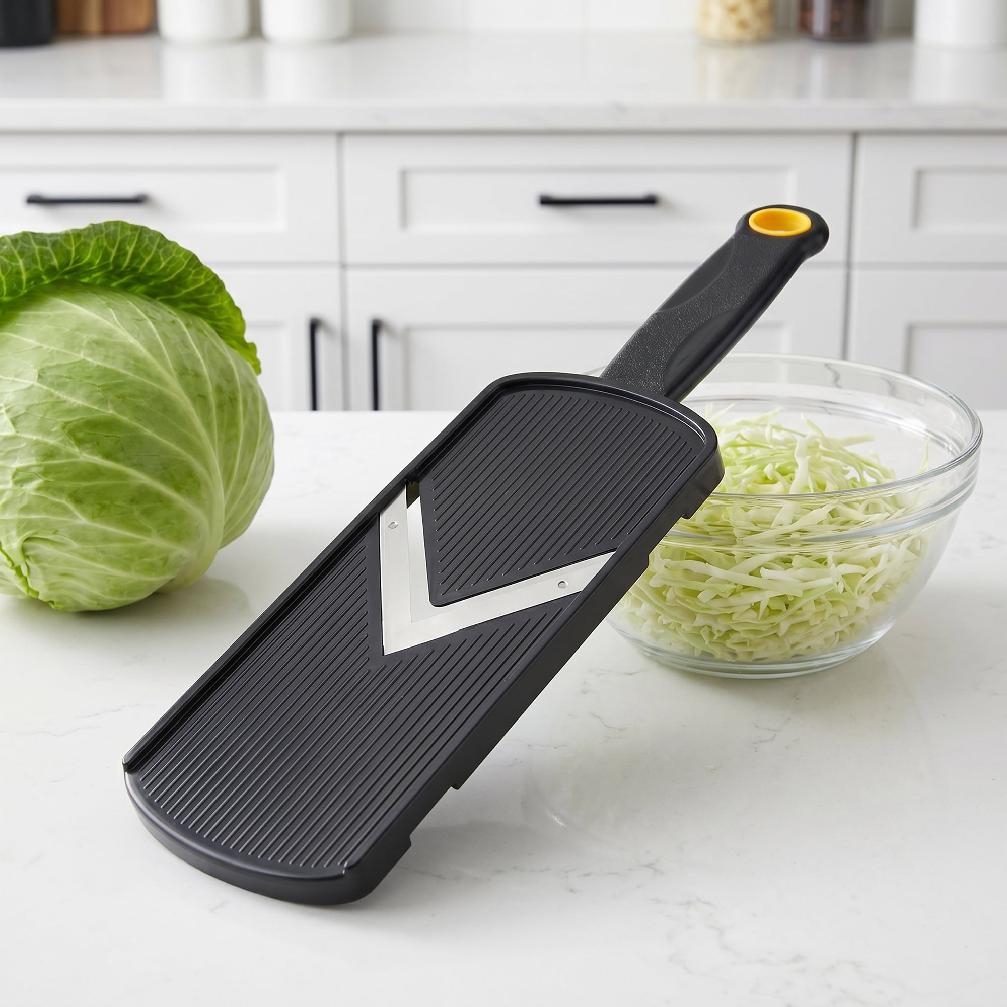 Unique Bargains Multifunctional Mandoline Slicer & Chopper for Kitchen Black 12"x3.3"
