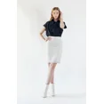 thumbnail image 2 of Le Reussi® White Tweed Skirt - Size: XL, Made in USA., 2 of 2