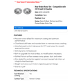 thumbnail image 2 of Rear Brake Rotor Set - Compatible with 2015 Audi Q3 Quattro, 2 of 2