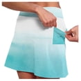 thumbnail image 7 of FASHOFT Tennis Skirts For Women Printed Elastic Double Layer Skort With Pockets Comfortable For Daily Fitness And Sports Activities Womens Athletic Skirt Green, 7 of 7