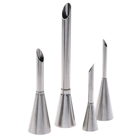

1-4pcs Piping Bag Nozzle Set Stainless Steel Cupcake Cake Puff Cream Pastry Piping Nozzle Decorating Tool Tips