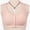 Pink, variant on Front Closure Bras for Older Women Plus Size Jacquard Comfortable Wide Strap Wireless Bralettes Everyday Bra
