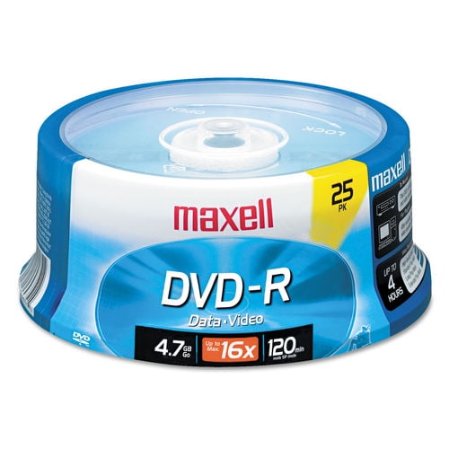 2pk Dvd R Discs 4 7gb 16x Spindle Gold 25 Pack Walmart Com Walmart Com