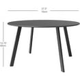 thumbnail image 6 of Grand Patio 28" Outdoor Round Steel Coffee Table, Black, 6 of 13