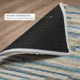 thumbnail image 6 of Addison Rugs Dream Shag Premium Machine Washable Transitional Stripes, Bars, Horizontal Lines Blue Runner Rug, 2'3" x 7'6", 6 of 8