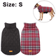 thumbnail image 2 of Chaquetas para perros Abrigos impermeables para perros Abrigos a prueba de viento para clima frío Ropa para perros Suéteres reversibles a cuadros estilo británico para perros, 2 of 7