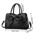 thumbnail image 5 of Elegant Bowknot Handbag Solid-Color Pu Leather Cross-body Bags for Daily Life Dating, 5 of 5