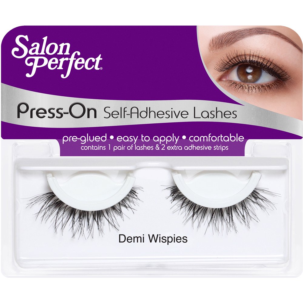 Salon Perfect PressOn Self Adhesive Eyelashes, Demi Wispies, 1 pr