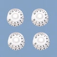 thumbnail image 3 of MasteelfCA 4 PCS/ Set Guitar Knobs Volume Tone Control Knobs Rotary Knobs for Epiphone Style Electric Guitar Parts Replacement (White), 3 of 7