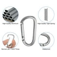 thumbnail image 3 of CHUANK 20 Pcs Clips Mousqueton en Aluminium 2 Pieds' Clip Anneau D Robuste pour Camping Randonnée, 3 of 5