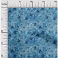 thumbnail image 2 of oneOone Cotton Flex Blue Fabric Abstract Floral Craft Projects Decor Fabric Printed By The Yard 40 Inch Wide, 2 of 5
