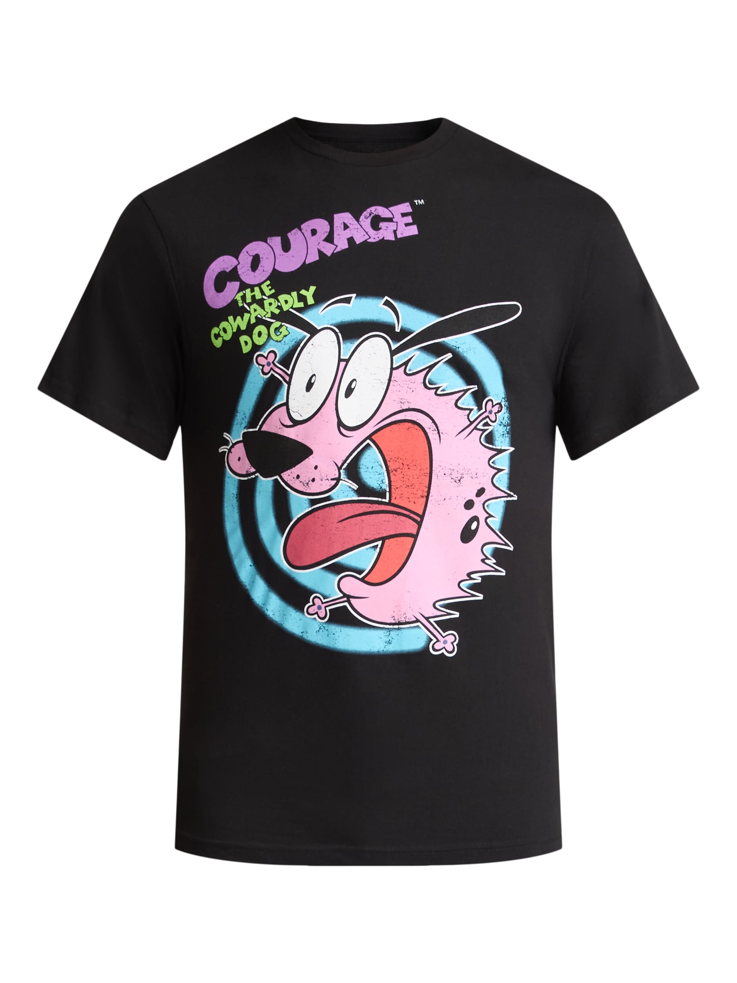Courage The Cowardly Dog Men's and Big Men's Cotton Graphic Tee, Sizes S-3XL