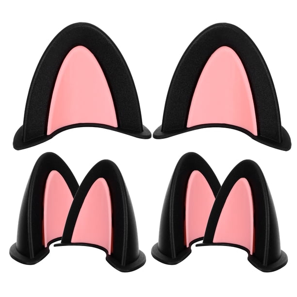 FELTECHELECTR pares de orejas de gato para casco de motocicleta, decoraciones para casco, accesorios para casco, decoración para orejas de casco.