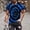 Blue, variant on Royisotas Big and Tall Shirts for Men Graphic Tee Fitness Summer Athletic Pullover Fashion Mens T Shirts Short Sleeve