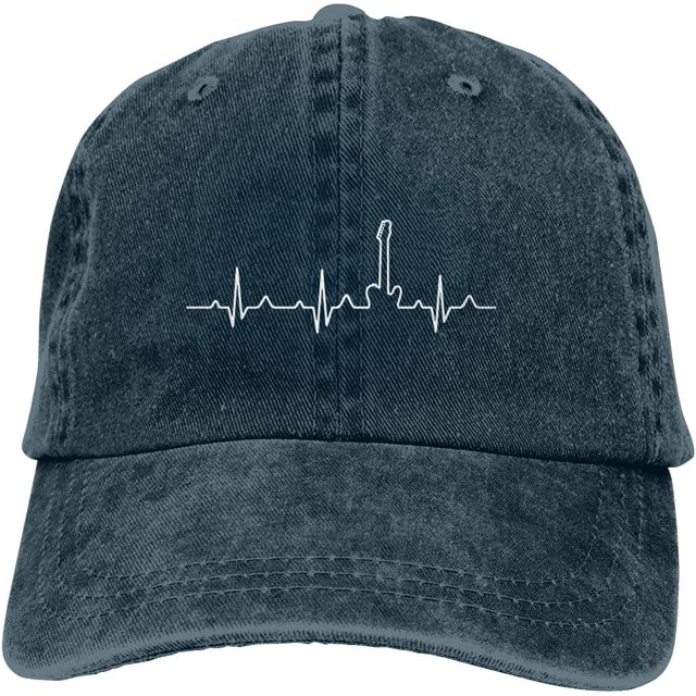Baseball Cap Bass Guitar Heartbeat 1 Men Snapback Casquettes Adjustable Baseball Cap