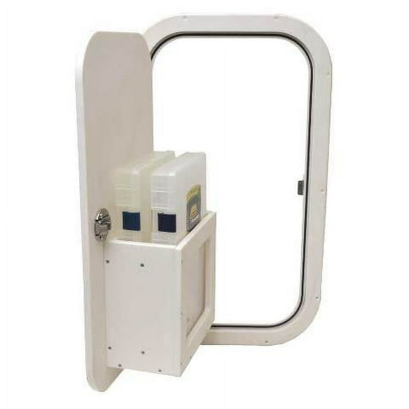 Chaparral Boat Access Door 33097-19542 | (2) Tackle Boxes Off White