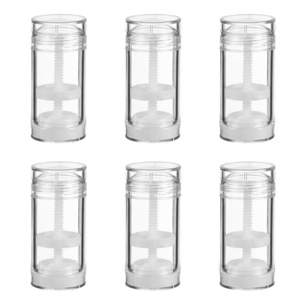 6 piezas 50 ml de contenedores vacíos Botellas de almacenamiento recargadoras de plástico