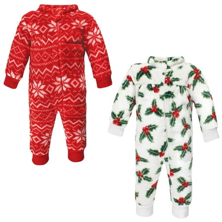 

Hudson Baby Infant Girls Plush Jumpsuits Holly 6-9 Months