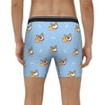 thumbnail image 4 of Rateoe Corgi Dog Print Men’s Underwear Boxer Briefs Soft Comfortable Underwear Boxer Briefs, Long Leg Briefs,Anti-chafing Boxer Briefs, 4 of 7