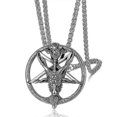 thumbnail image 1 of Colgante de estrella de David de Mogan de moda, cadena de aleación de alta calidad judía de Israel, collar de estrella de David para hombres, joyería Kb--AL4133-Plata-Código de producto 57020 AL5942-P, 1 of 5