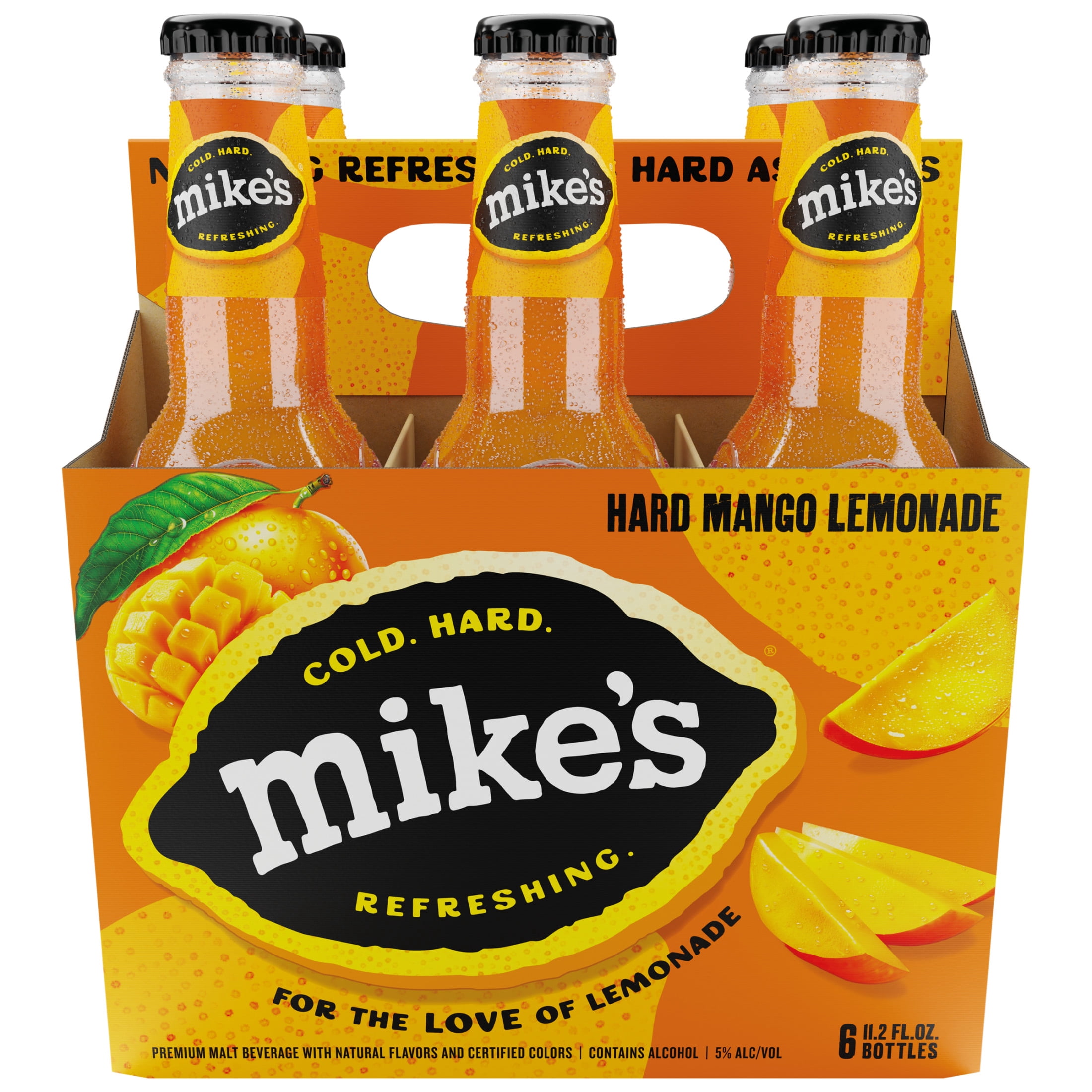 Mike's Hard Lemonade Mango, 6 Pack, 11.2 fl oz Bottles, 5% ABV - Utah