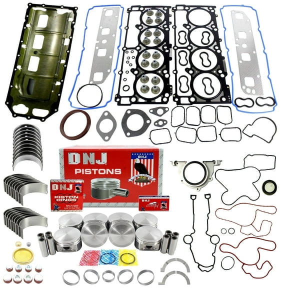 DNJ EK1160 Engine Rebuild Kit Fits Cars & Trucks 2003-2006 Dodge Durango Ram 3500 5.7L OHV V8 16V 345cid VIN 2 VIN D