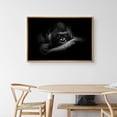 thumbnail image 3 of IDEA4WALL Framed Canvas Art Wall Decor Silverback Gorilla Animals Wildlife Photography Realism Modern Closeup Dramatic Black and White for Dorm Home Office - 16"x24", 3 of 4