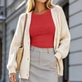 thumbnail image 4 of Diufon Long Sleeve Crop Tops for Women Crewneck Going Out Slim Fitted Basic Shirts Fall Fashion Base-Layer Shirts, 4 of 7