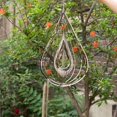 thumbnail image 3 of 1 campanilla de viento plateada con forma de gota de agua, decoración de jardín, arte y manualidades, dormitorio familiar, sala de estar, ventana, pasillo, decoración de patio, exterior e interior ER, 3 of 5