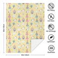 thumbnail image 5 of Princess and Unicorn Yellow Pattern Soft Sherpa Fleece Throw Blanket, Warm Cozy Plush Blanket for Sofa Bed Couch, All Season, 40"x50", 5 of 5