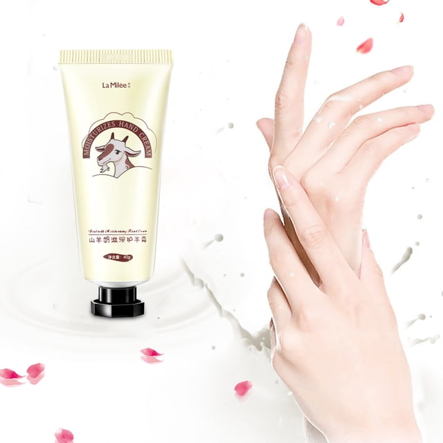 Fiudx Crema Hidratante de Manos, Fórmula Suave de Leche de Cabra, Repara La Piel Seca y Agrietada, Nutre Codos y Rodillas, Textura Suave Como La de Un Bebé, Cuidado de Manos para Llevar, Práctico Tam