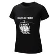 thumbnail image 5 of Board Meeting Women’s Cotton Short Sleeve T-Shirt HD Graphic Print Casual Crew Neck Tee L, 5 of 6