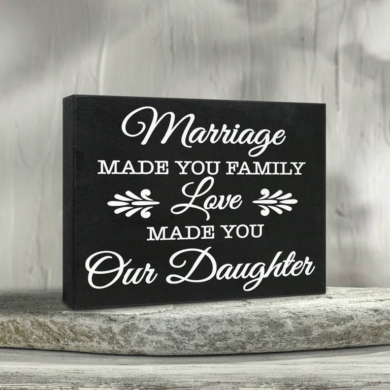 Having Me As a Daughter the Only Gift You Need Wooden Sign - JennyGems