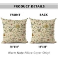 thumbnail image 4 of Pillow Cover 16x16 Inch Home Decor Chinese Wind Vine Flower Throw Pillow Case Cushion Cover for Sofa Couch (16x16, Vine Flower), 4 of 7