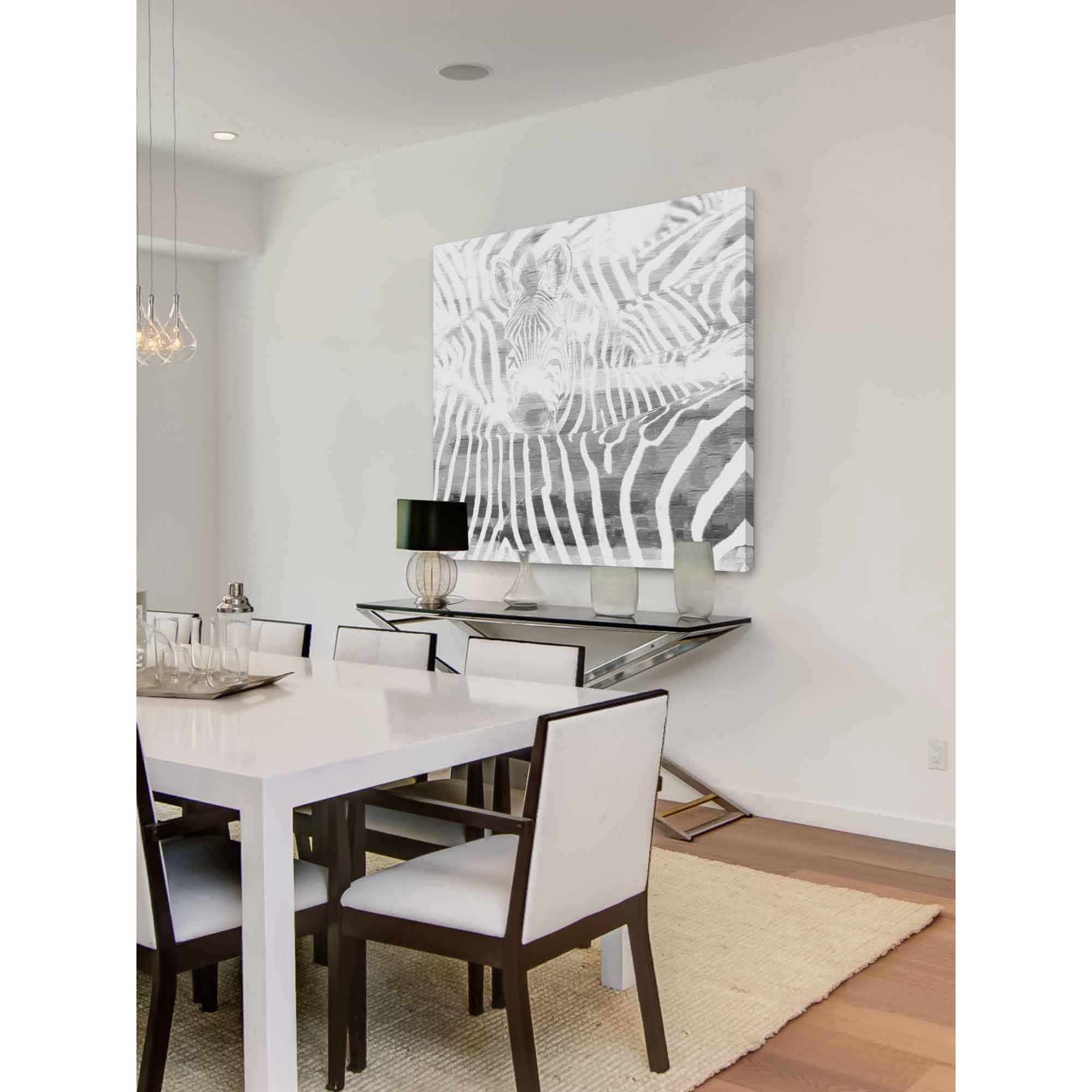 Parvez Taj "Zebra Stare" Print on Canvas