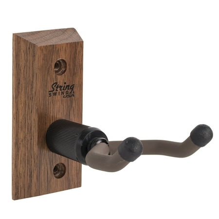 - String Swing CC01UK-BW Hardwood Home & Studio Wall Mount Ukulele Hanger - Black Walnut