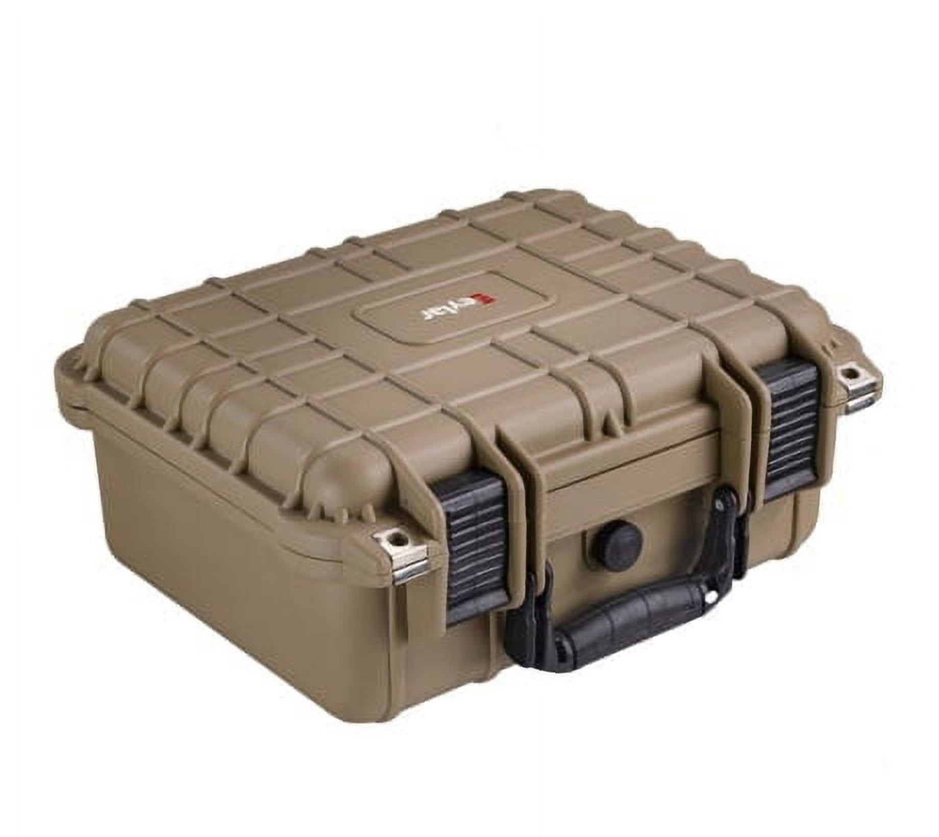 Eylar Compact 13.37in Protective Gear Case Water and Shock Resistant w/ Foam, Ta