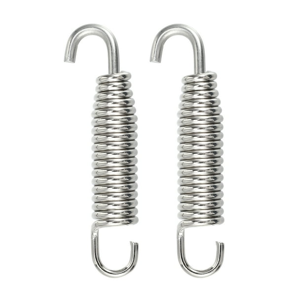 2uds Escape Tubo Resorte para Motocicletas 58mm 2.28" Inoxidable Acero