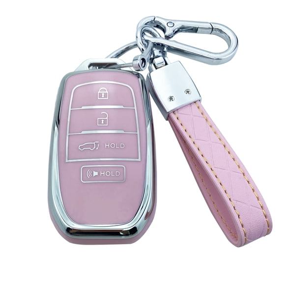 Yuebutor Key Fob Cover Case Compatible with Toyota ,TPU Accessories Shell